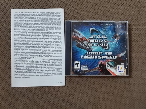STAR WARS GALAXIES : JUMP TO LIGHTSPEED CD Game 2004 - Picture 2 of 3