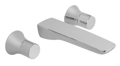 VADO ALTITUDE 3 HOLE WALL MOUNTED BASIN MIXER CHROME ALT-109-B2-FR/5-C/P £450rrp