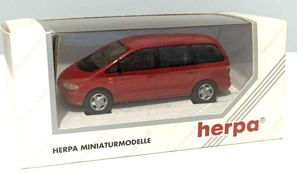 VOLKSWAGEN  SHARAN  1  1995-2000  ROUGE  -  HERPA -  1/43 - Photo 4/4