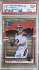 2020 Panini Chronicles JOE BURROW RC Rated Rookie ACETATE GRADED PSA 9 Bengals!