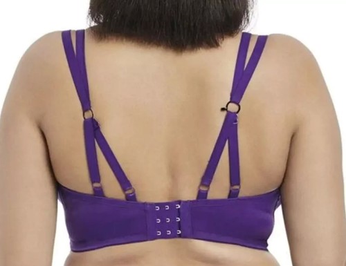 Elomi Bijou Flirt Bra Purple 36FF Underwired Strappy Moulded Racer T-shirt 4240 - Picture 5 of 12
