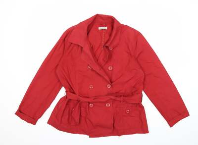Cherokee Damen Jacke Mantel rot Größe 16