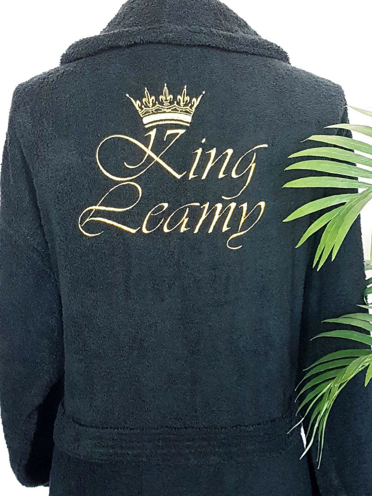 personalised terry towelling dressing gown