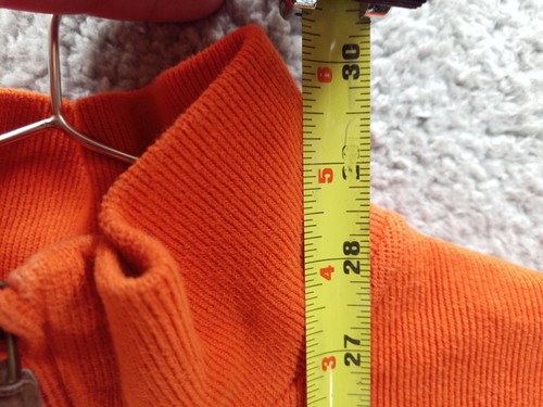 Polo Ralph Lauren Men’s Pullover Quarter Zip 100% Cotton Orange Size Large - Picture 5 of 8