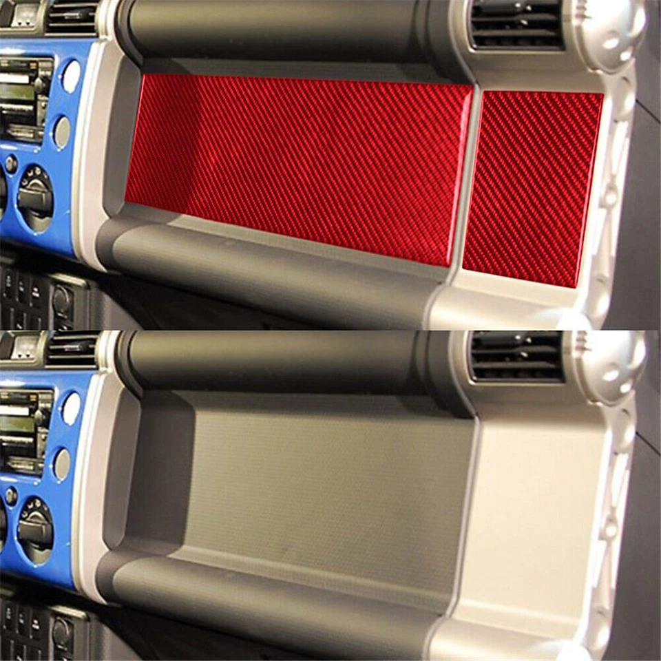 Отделка салона приборной панели пассажира из красного углеродного волокна для Toyota FJ Cruiser - Изображение 3 из 4