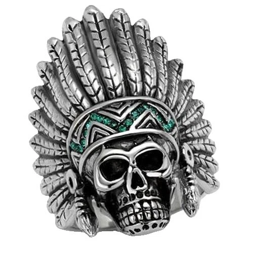 Anillos de Motociclista de cristal para hombres