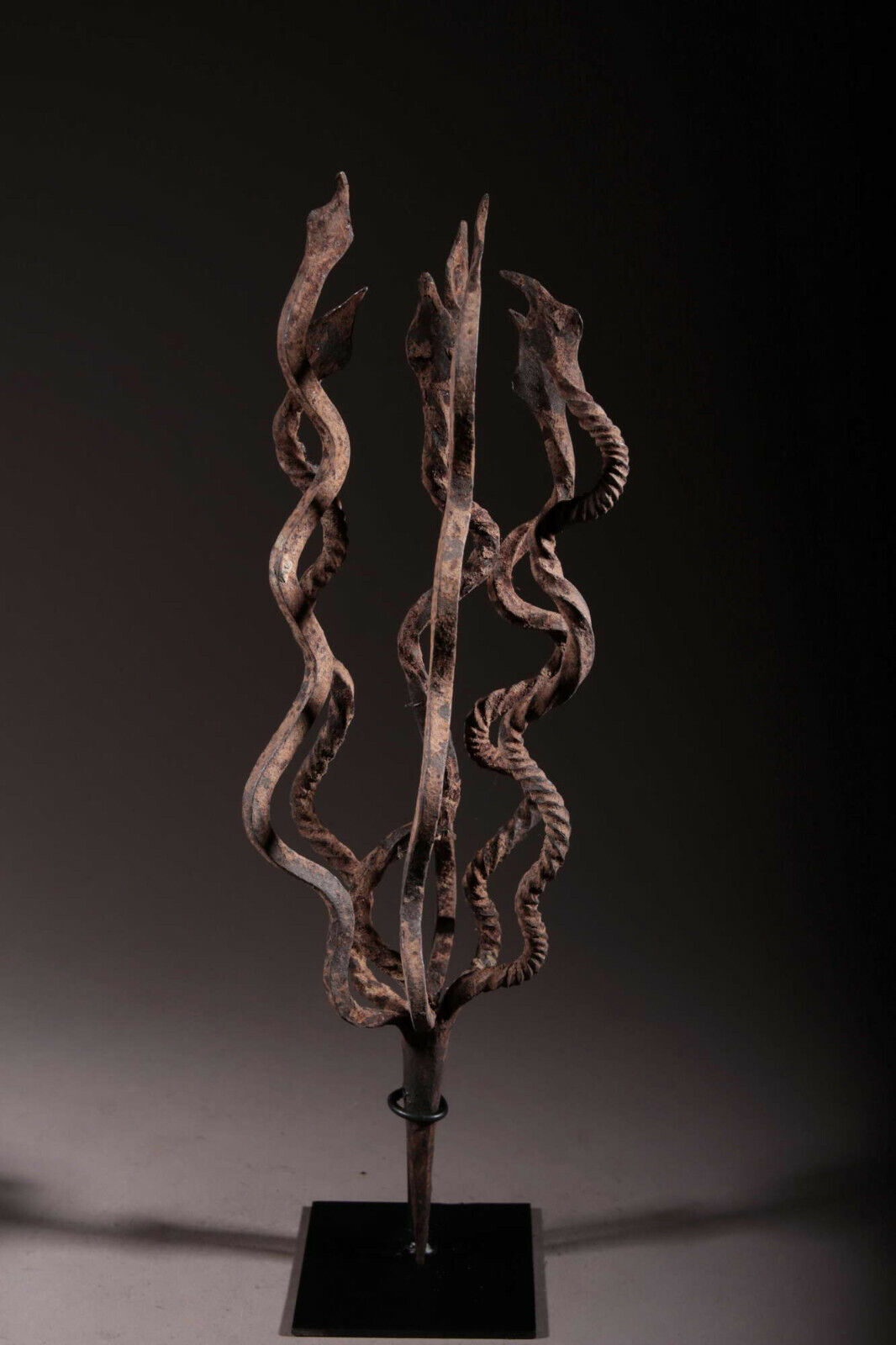 Art African Fetish Iron Black Mumuye 1982