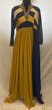 Party Wear Gown Pakistani Indian Formal Dress Bollywood Womens Blue embroidered