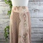 Jones Wear Skirt size 4 Pink Taupe Sheer Boho Knee A Line Modest Church Wedding — photo 2