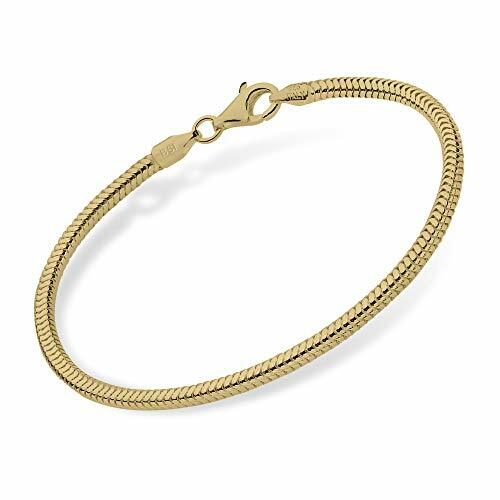 Massiv 925 Sterlingsilber 3 mm Rund Schlangenkette Armband - 7,5 Zoll - ALLE FARBEN - Bild 9 von 11