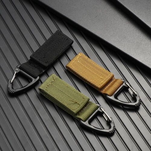 Tactical Gear Keychain Belt Hooks Sling Clasp Carabiner Clips Buckle for Outdoor - Picture 7 of 15