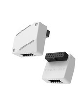 USB 3.2 Gen 1 Front Panel Header 19Pin To TypeE 90 Degree Adapter White