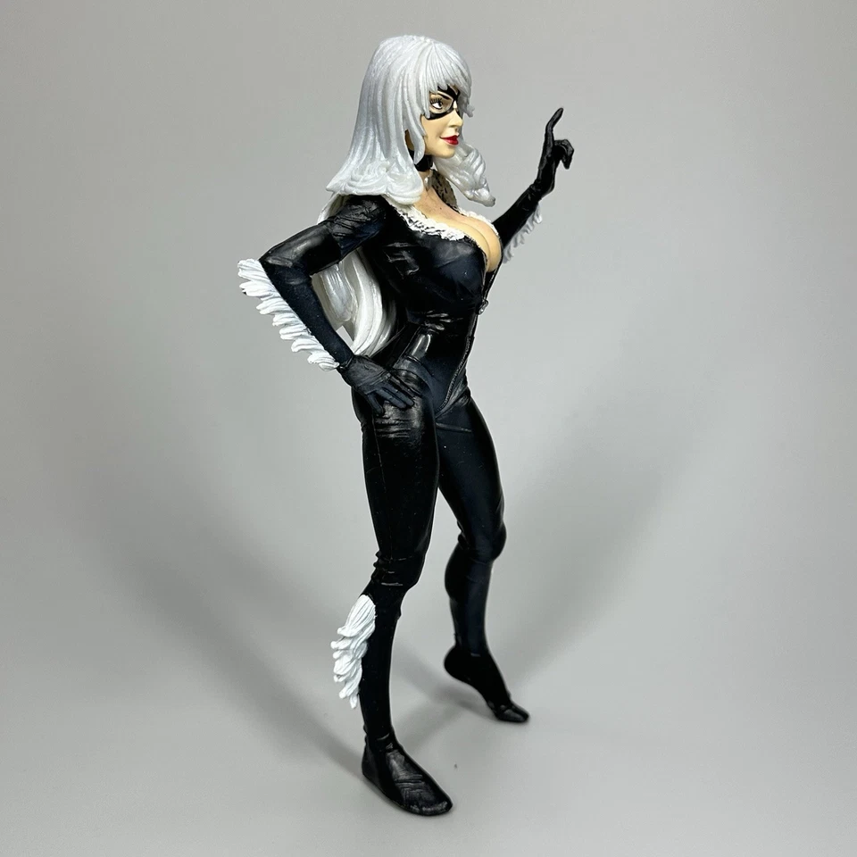 Figura de acción Diamond Marvel Select Spider-Man Black Cat 7" - Suelta Foto 4 de 4
