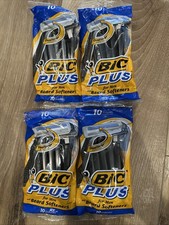 (4) Vtg 1999 Bic Plus Men Beard Softeners Sha...