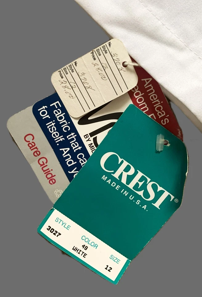 Vtg 80s Lab Doctor Nurse Coat Jacket Hospital Uniform Cosplay Deadstock NOS Sz12 - Image 4 of 4