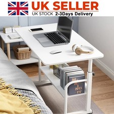 Side Table Coffee Table Bedside Bedroom Office Small Corner Over Bed Table White