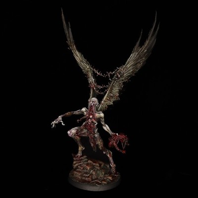 Pro Painted Malam Prince Of Famine 3D Creature Crusade Model For Trench Crusade