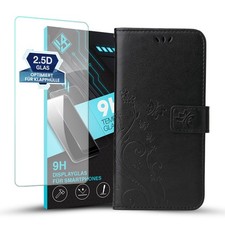 Handyhülle für Samsung Galaxy A26 5G Cover Klapp Case Tasche Blume Schmetterling