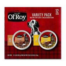 Ol' Roy Variety Pack Grain-Free Wet Dog Food New York Strip  Grilled Chicken