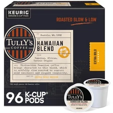 Tully's Coffee Hawaiian Blend Keurig Single-Serve K-Cup Pods, Medium Roast Coffe