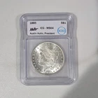 1885 Morgan Dollar $1 Silver Coin ICG MS64 Certified Philadelphia