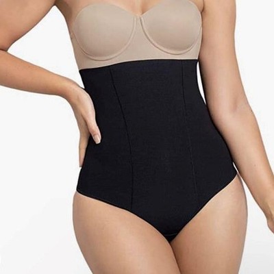 Leonisa Firm Compression Tummy Control Sculpting Thong S *Black* NEW!