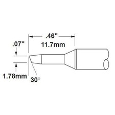 Metcal STTC-105 STTC 700 Series 30deg./.07in. x .46in. Bevel Cartridge