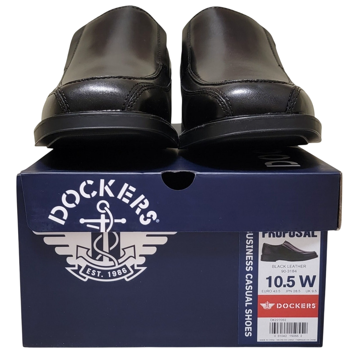 Dockers Men Bicycle Toe Slip On Dress Loafers Proposal Size US 7M Black Leather doc-mens-90-3184-blk-11m-  main image 2