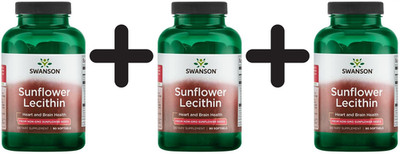 3 x Swanson Sunflower Lecithin - 90 softgels (272,17 EUR/kg)
