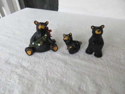 LOT OF 3~~[ BEARFOOTS ] ~Jeff Fleming~~ Big Sky Carvers Black Bear Figurines !