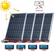 30W Solar Panel Trickle Charger 12V Solar Battery 100A W / Controller Maintainer