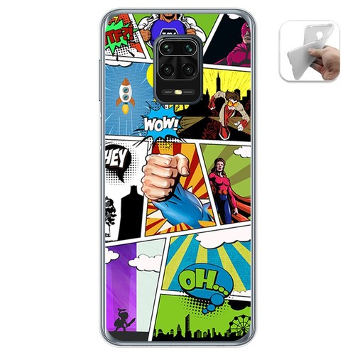 Cokitec Funda de Piel con Tapa para Xiaomi Redmi Note 9S/9 Pro Manga