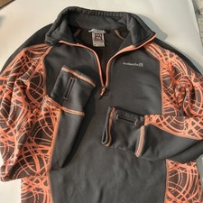 Avalanche Women s Dark Gray Neon Coral Half Zip Pullover Jacket Size S