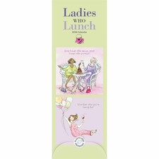 Ladies Who Lunch Slim Calendar 2026 - Humour - Month To View