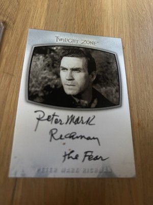 Peter Mark Richmond Twilight Zone Autograph Inscription Fear Black Ink Variation