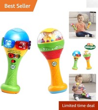 Colorful Electronic Maracas with Light-Up Dome - Engaging Music Toy for Kids