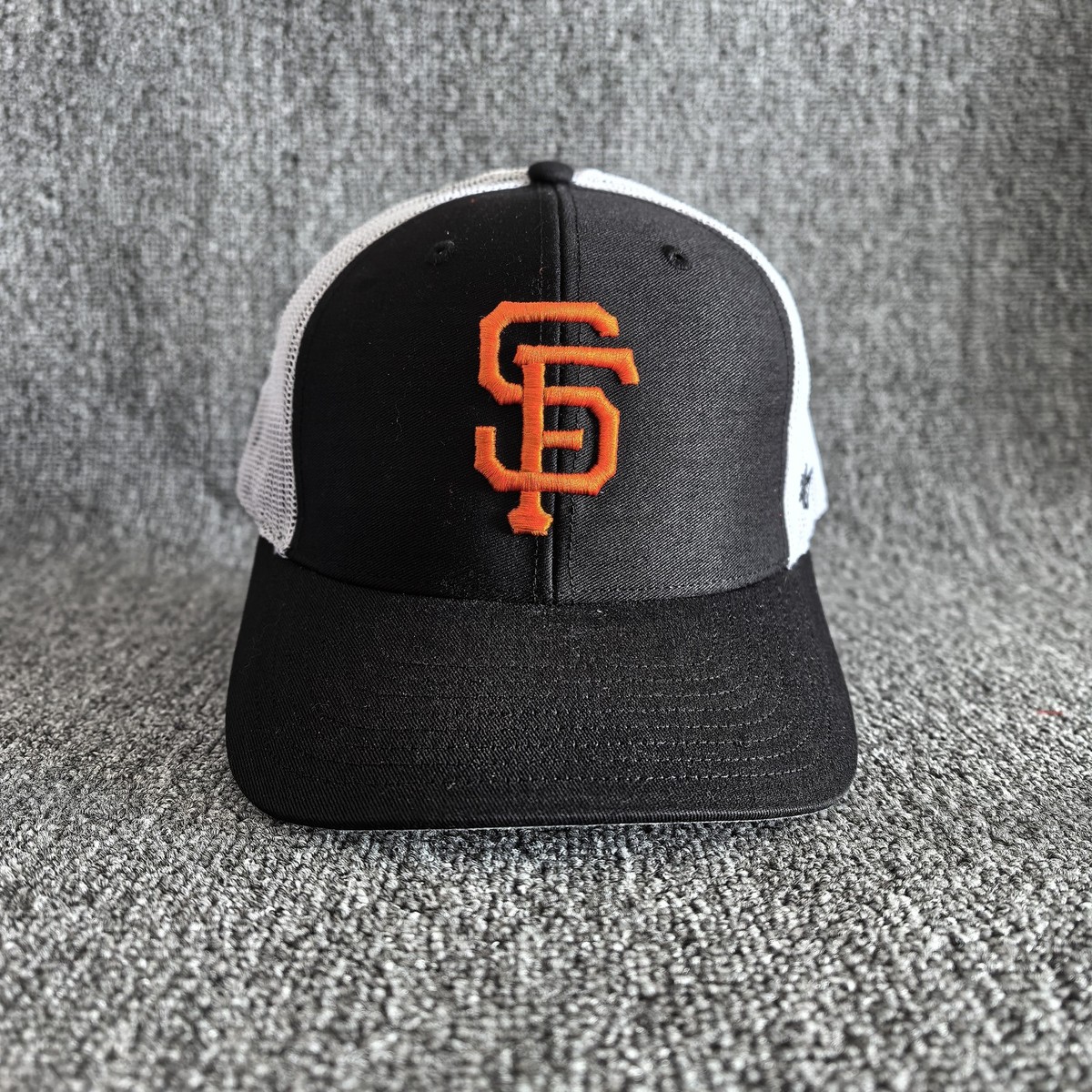 47 Brand San Francisco Giants Trucker Snapback Hat Black White