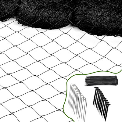 Bird Netting for Chicken Coop Run, 25X50 Ft Heavy Duty Poultry Netting with 2.4''