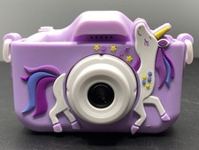 Unicorn Themed Kids Camera With Protective Rubber Case - 1080p - 16M To 48M