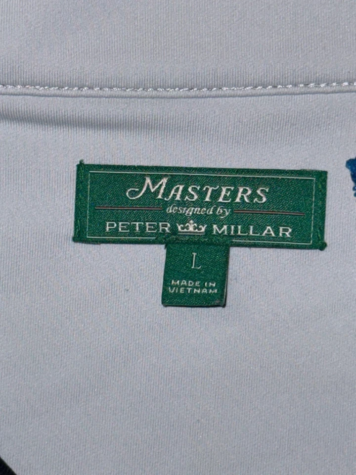 Pullover de golf Masters by Peter Millar 2025 grande con cremallera de 1/4 cuarto para hombre  Foto 3 de 4