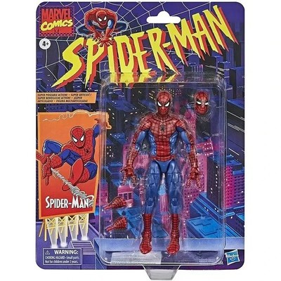 Hasbro Marvel Legends Spider-Man Retro Spiderman 6'' Action Figure Dented Package