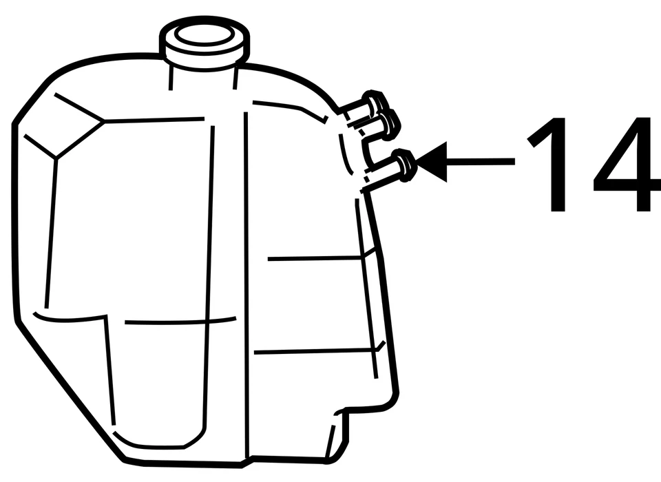 Honda Civic 2008 botella de desbordamiento de refrigerante fabricante de equipos originales 96 k millas - LKQ425710993 Foto 4 de 4
