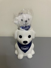2026 MY LOWES REWARDS PLUSH DOG KEYCHAIN CERAMIC PLANTER PUPPY HOME DECOR NEW