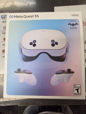 Meta Quest 3S 128GB VR Headset - White with rechargeable controllers