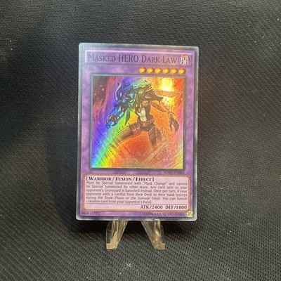 Yugioh Masked HERO Dark Law SDHS-EN044 Super Rare 1st Ed NM