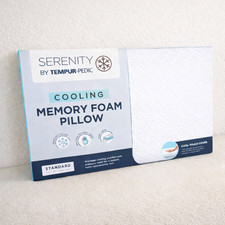 Tempur-Pedic Serenity Cooling Memory Foam Pillow - Standard Size - Zip Cover