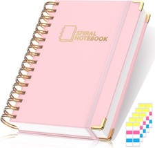 Lined Spiral Journal Notebook for Women Men, Medium A5 300 Pages, College Ruled