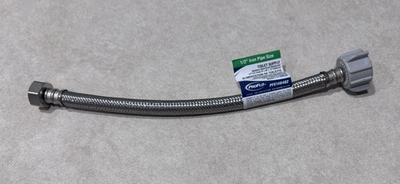 #ad PROFLO PFX146 1 2 in. FIP x 7 8 in. x 12 in. Braided Stainless Steel $4.00