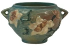 Vintage Roseville Pottery USA 665-3" Magnolia Planter Jardinière Vase in Blue