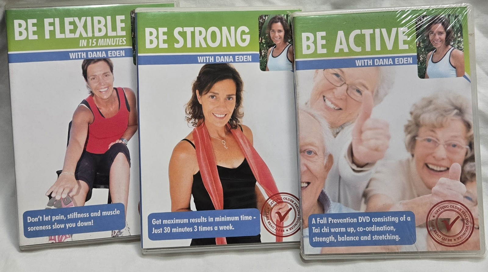 Be Flexible / Be Stronger / Active DVD Set with Dana Eden (Region 4)